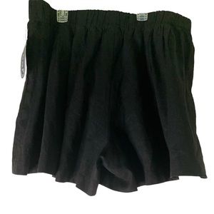 Scoop,black linen blend shorts SZ XL (16-18)  NWT